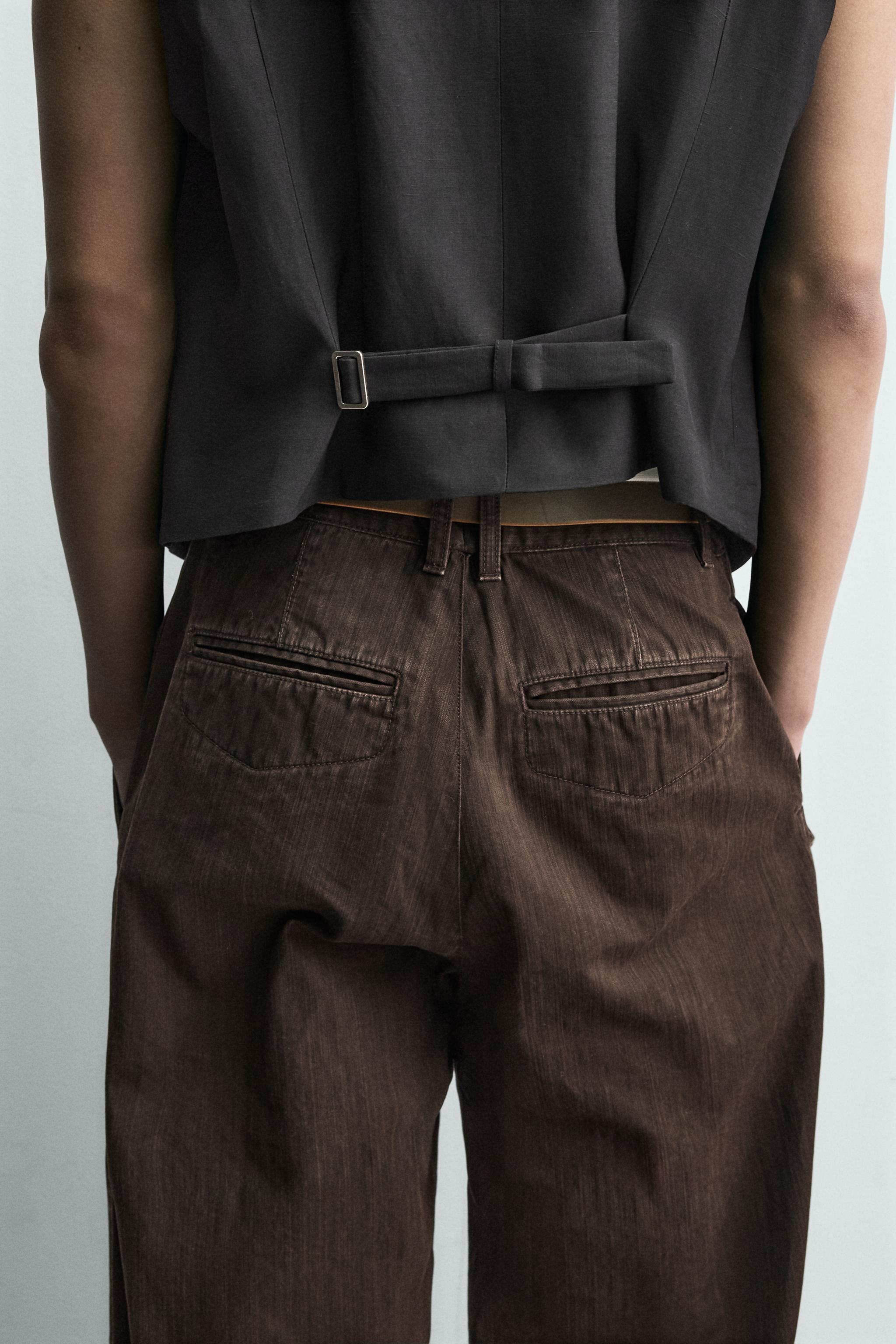 PANTALON COUPE DÉCONTRACTÉE POCHE SALOPETTE